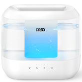 Dreo Humidifiers for Bedroom, Top Fill 4L Supersized Cool Mist Humidifier, 32H Runtime, 28 dB Quiet Ultrasonic Air Humidifier for Large Room, Plants, Baby Nursery, Indoor, Night Light, Easy to Clean